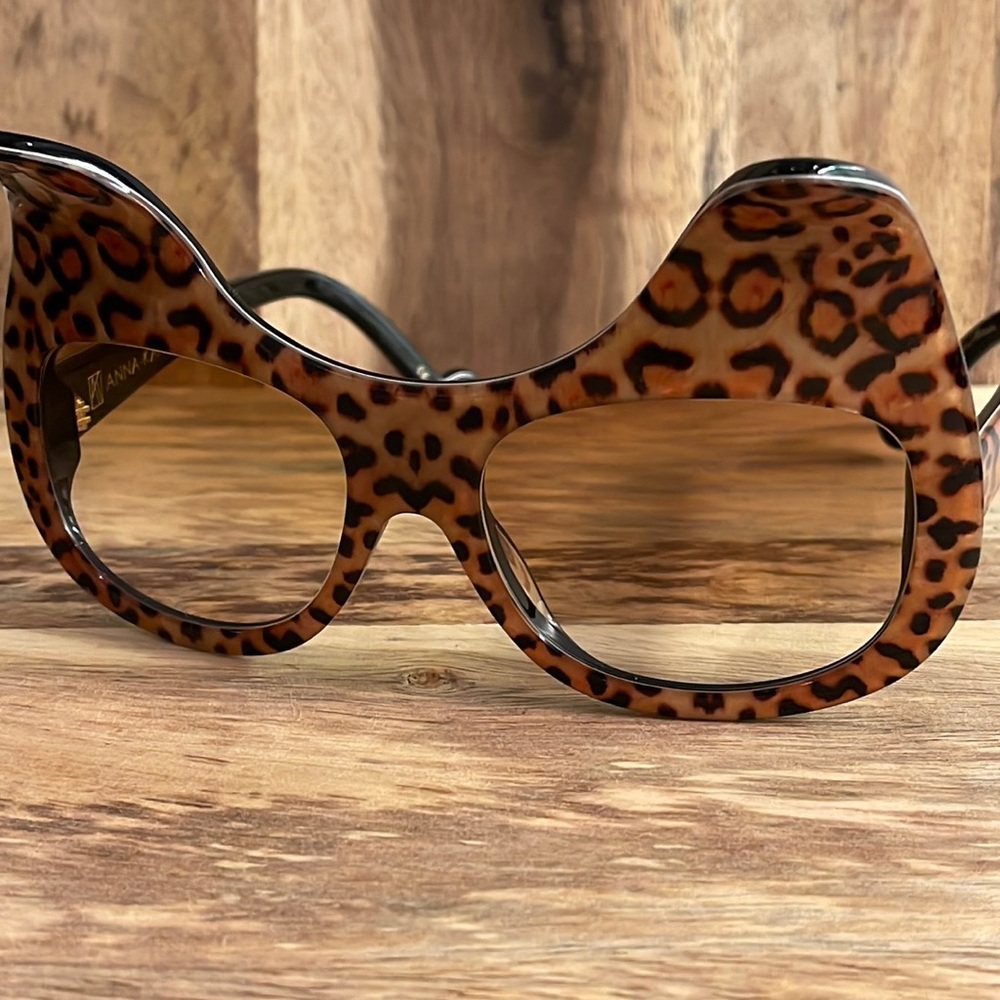 Anna-Karin Karlsson cat gradient sunglasses.